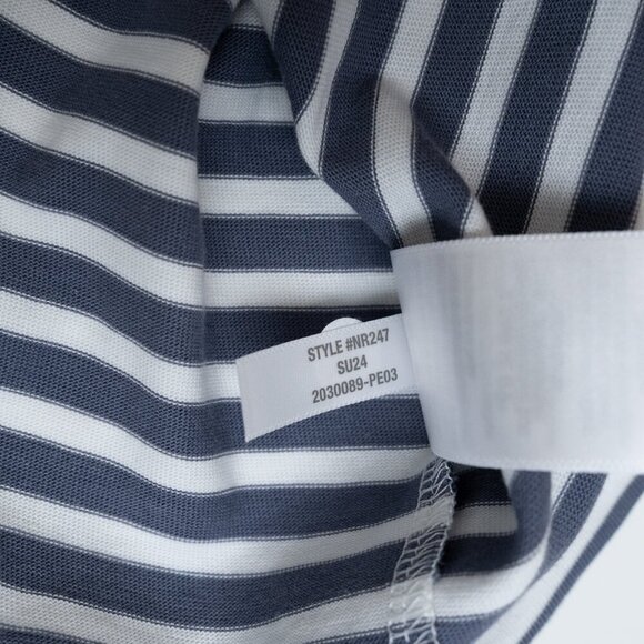 Madewell Blue and White Striped Muscle Tee - Picture 12 of 12